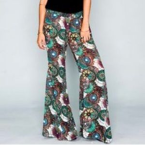 Show Me Your MuMu Multicolor Wide Leg Printed Pants